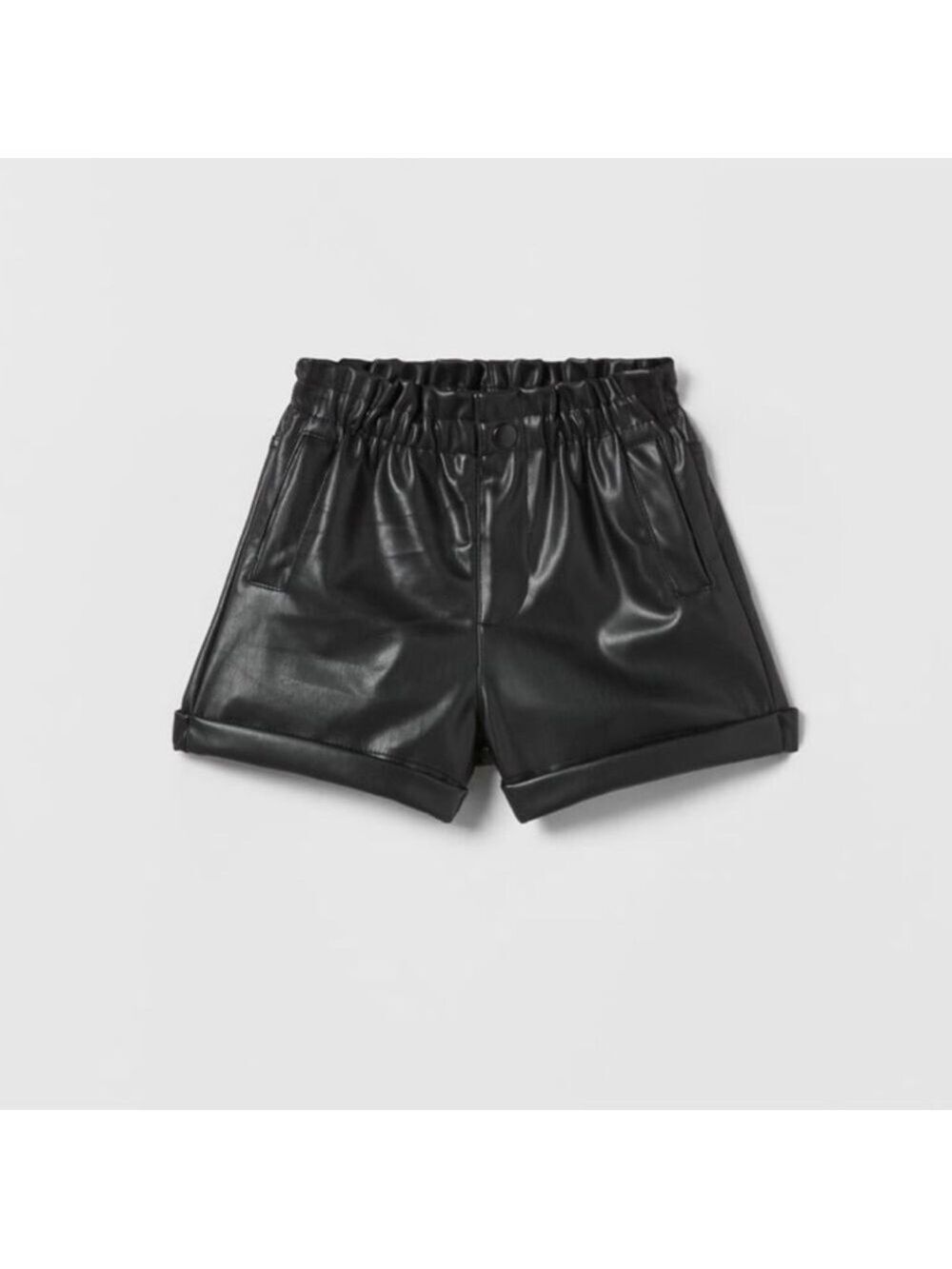 FAUX LEATHER SHORTS